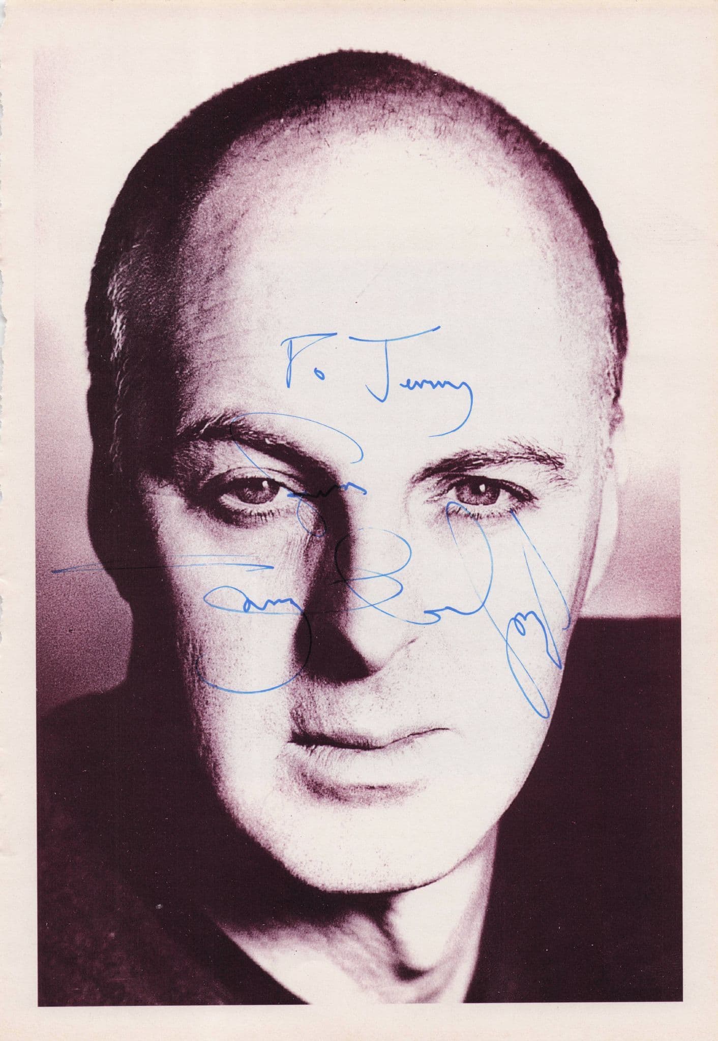 Tony Guilfoyle Father Ted Folded Hand Signed Theatre Photo Page