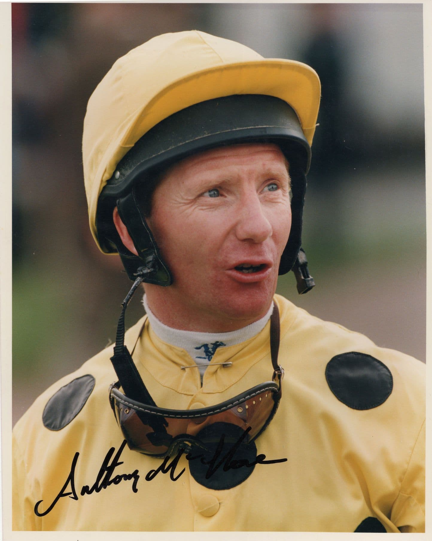 Tony McGlone Flat Race Horse Racing Jockey 10x8 Hand Signed Photo