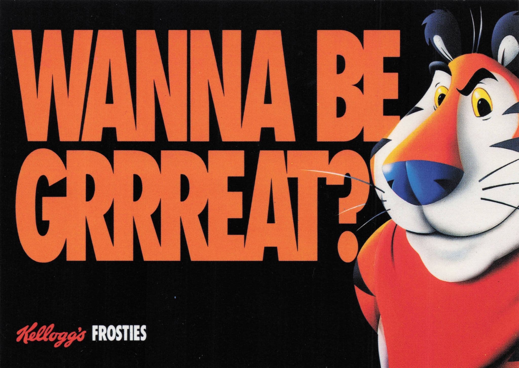 Tony The Tiger Frosties Breakfast Cereal Advertising Postcard