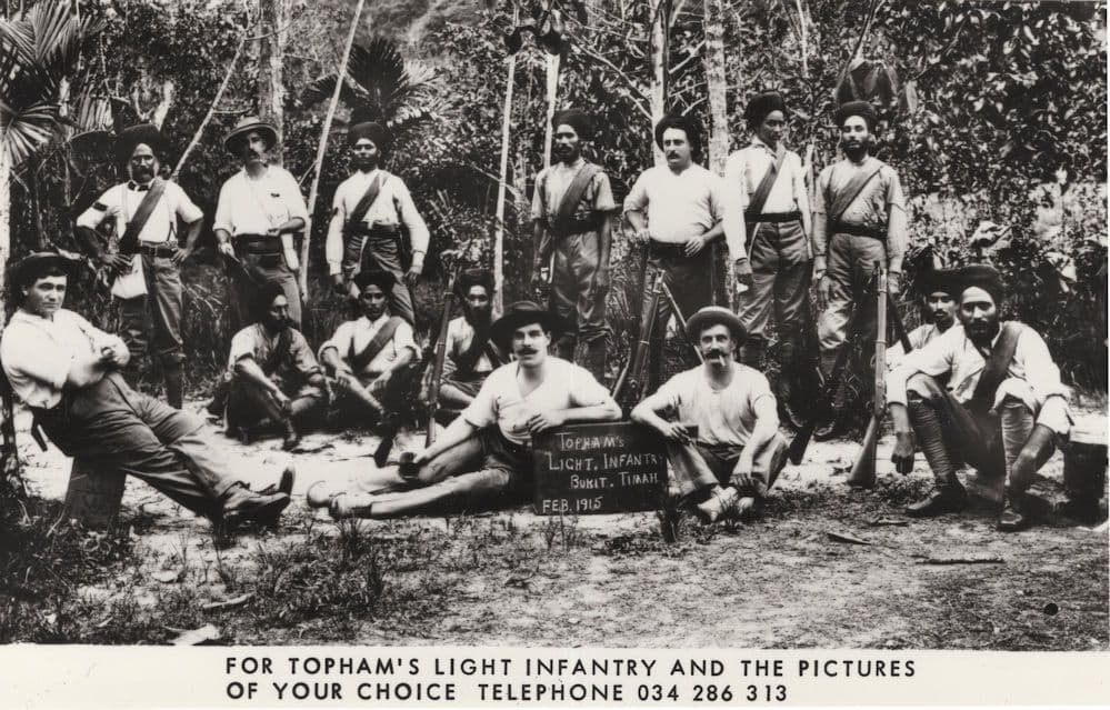 Topham Yorkshire Military Light Infantry Postcard