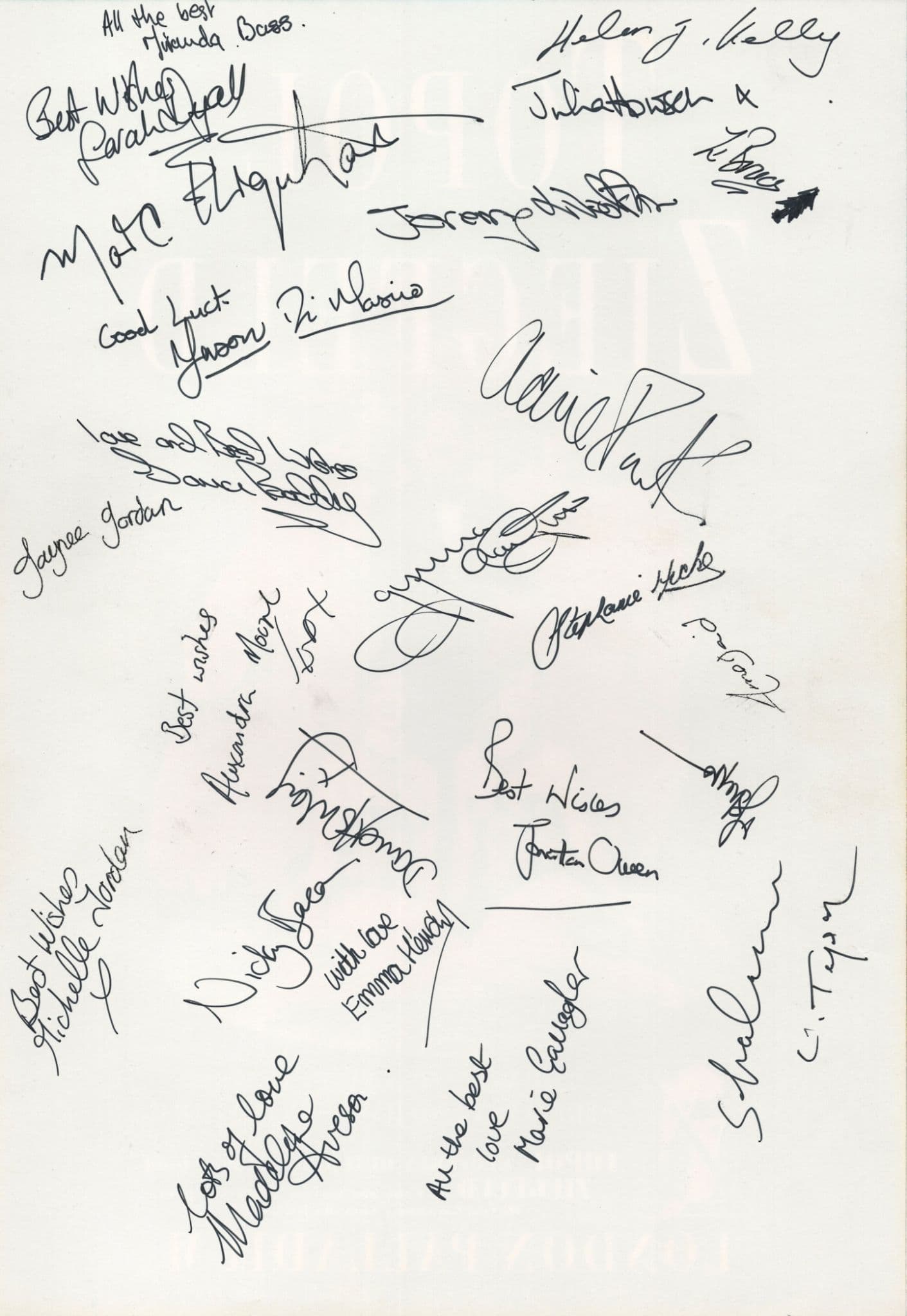 Topol In Ziegfeld Fiddler In The Roof 26x Hand Signed Autograph