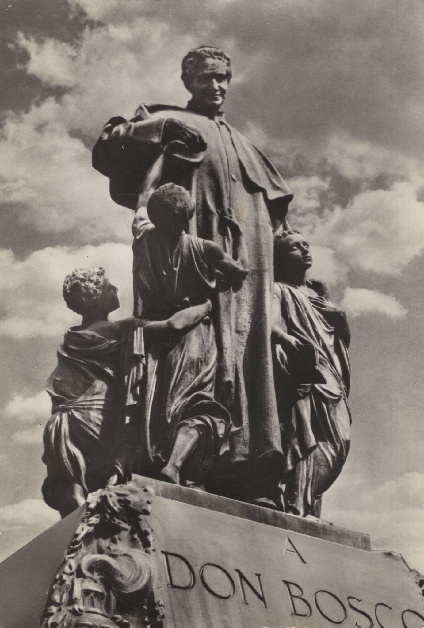 Torino Italian Don Bosco Statue Postcard