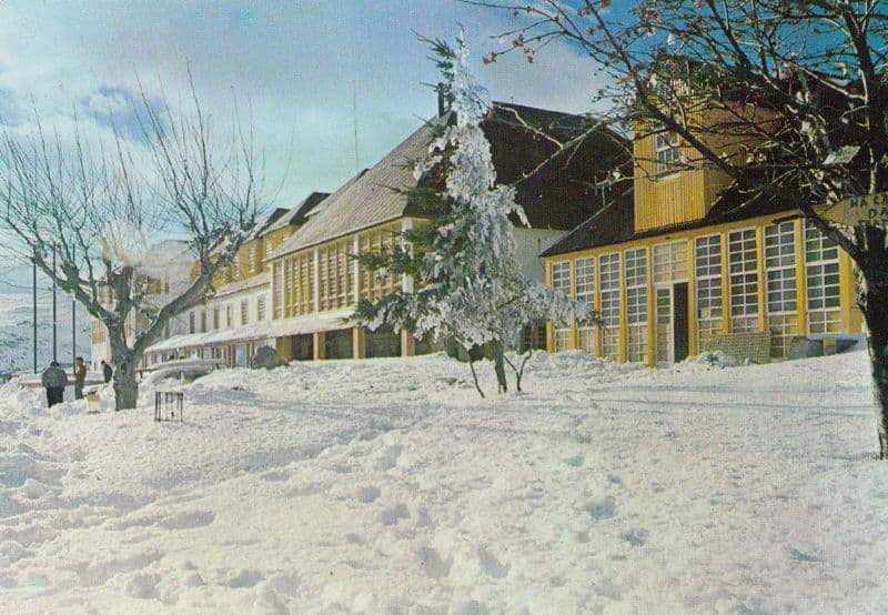 Torralta Winter Snow Serra Da Estrela Portugal Map Postcard