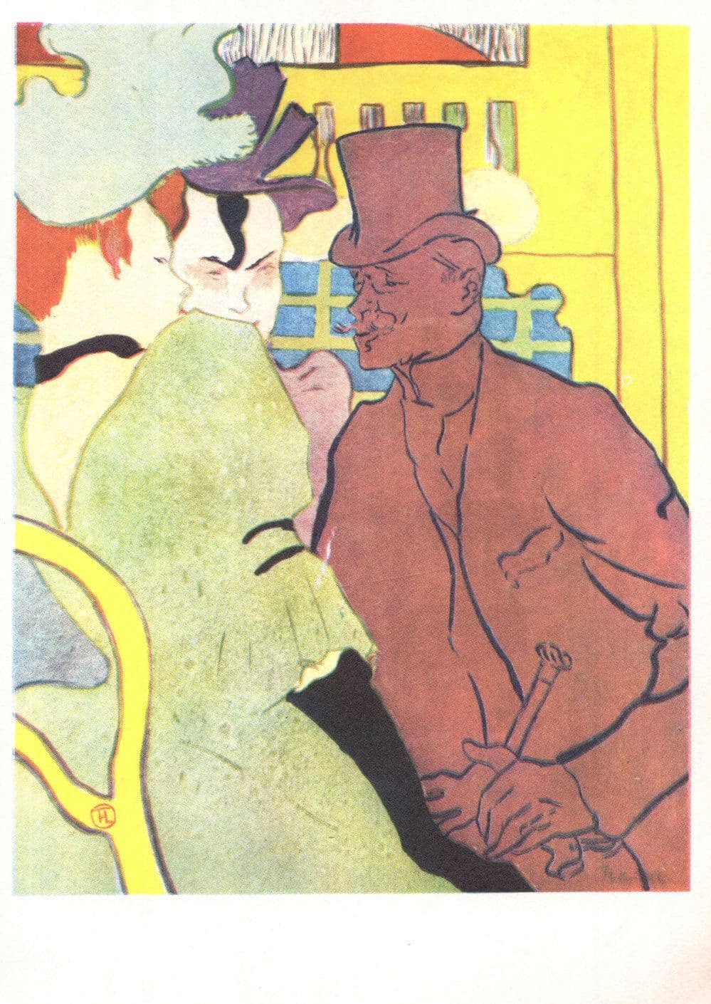 Toulouse Lautrec The Englishman Of The Moulin Rouge Painting Postcard