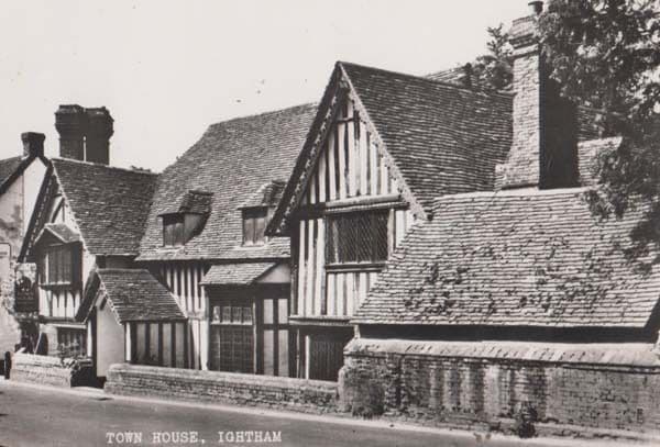 Town House Ightam Real Photo Postcard