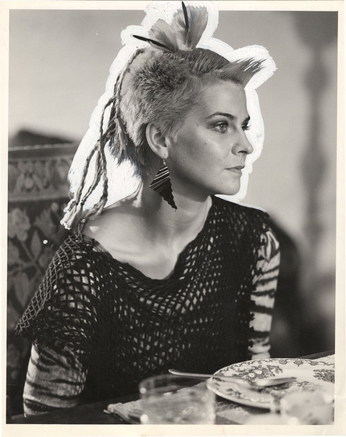 Toyah Wilcox Dining TV Times December 1984 10x8 Rare Press Photo