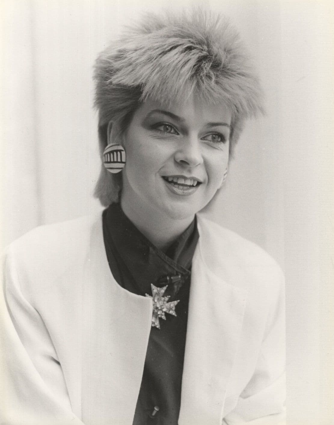 Toyah Wilcox in 1987 Punk Rock Business Suit Large Press Photo