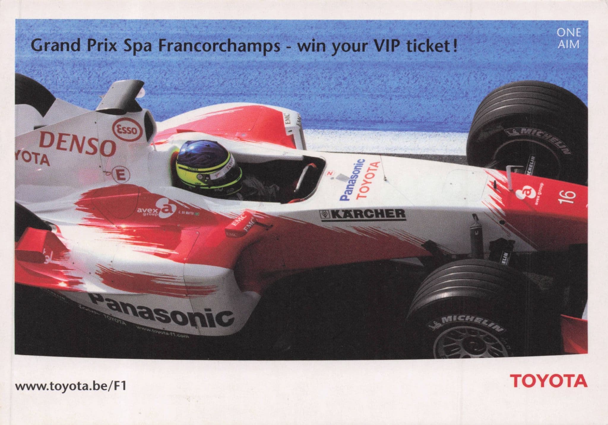 Toyota Belgium Grand Prix Spa Francorchamps Competition Postcard