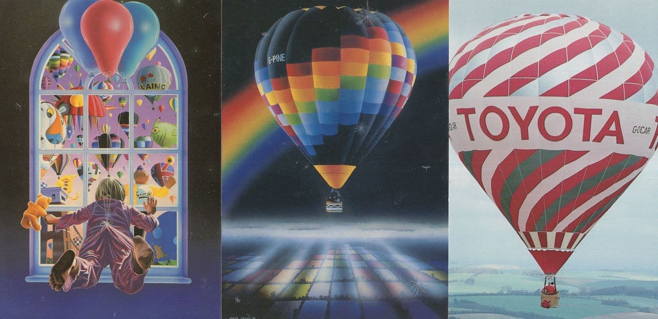 Toyota Hot Air Balloon 3x Postcard s