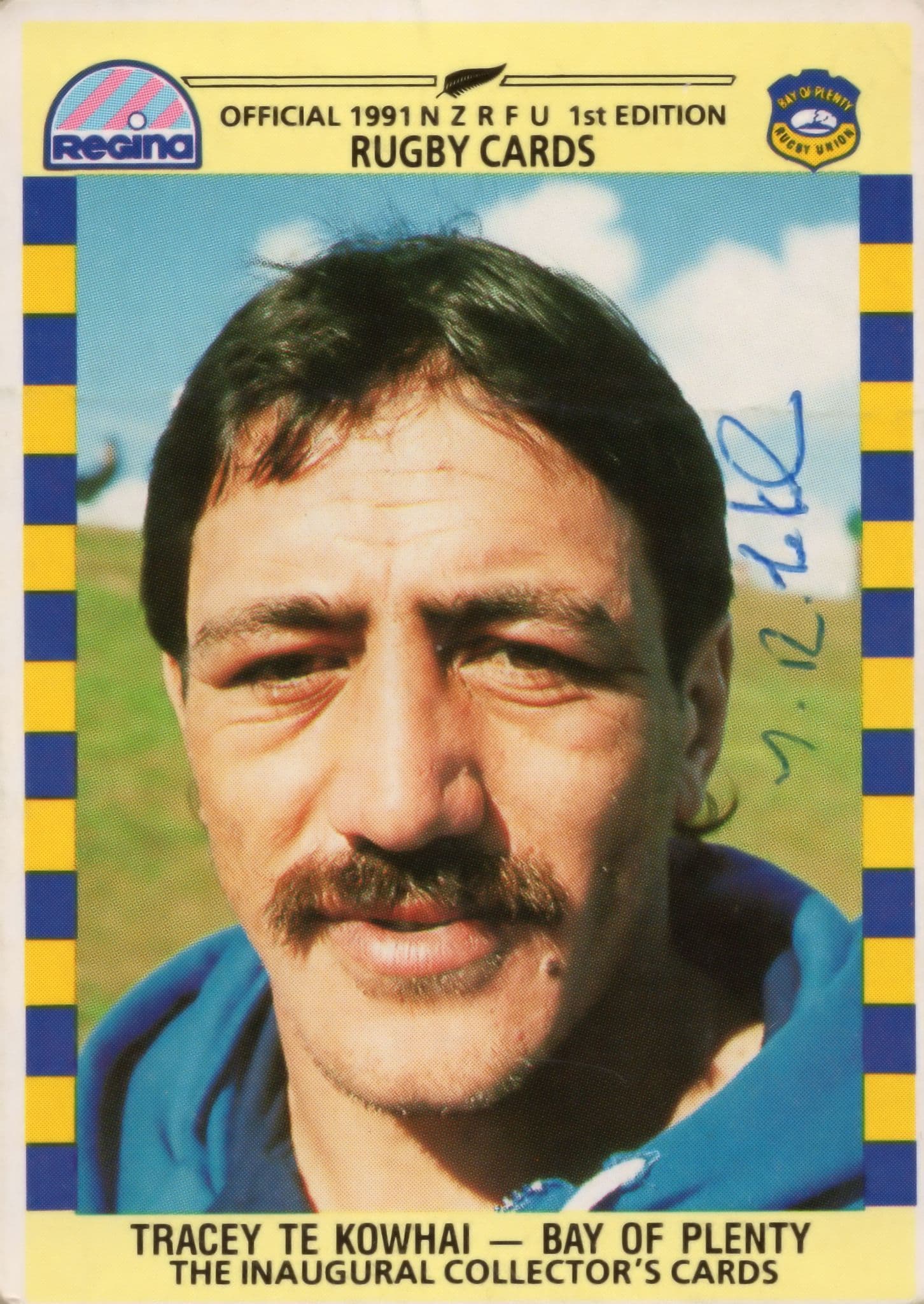 Tracey Te Kowhai Bay Of Plenty Team 1991 New Zealand Rugby Hand Signed Photo Please Read