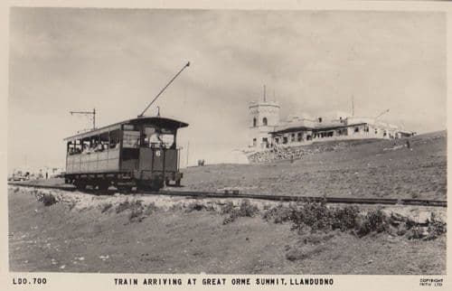 Train Arriving At Great Orne Summit Llandudno Wales 1960 Real Photo Postcard