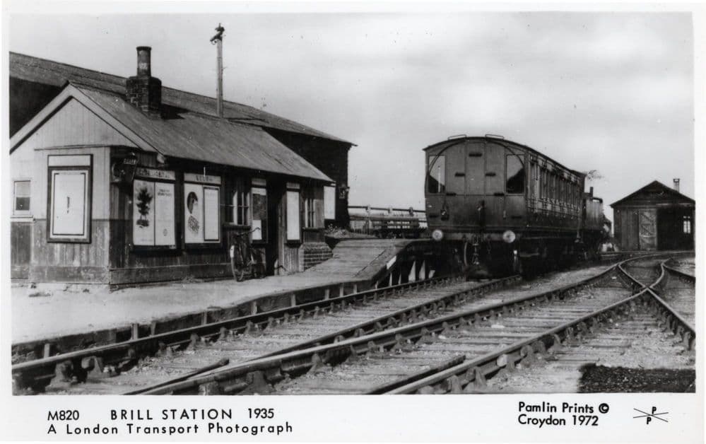 Train at Brill Railway Station in 1935 London Transport RPC Postcard