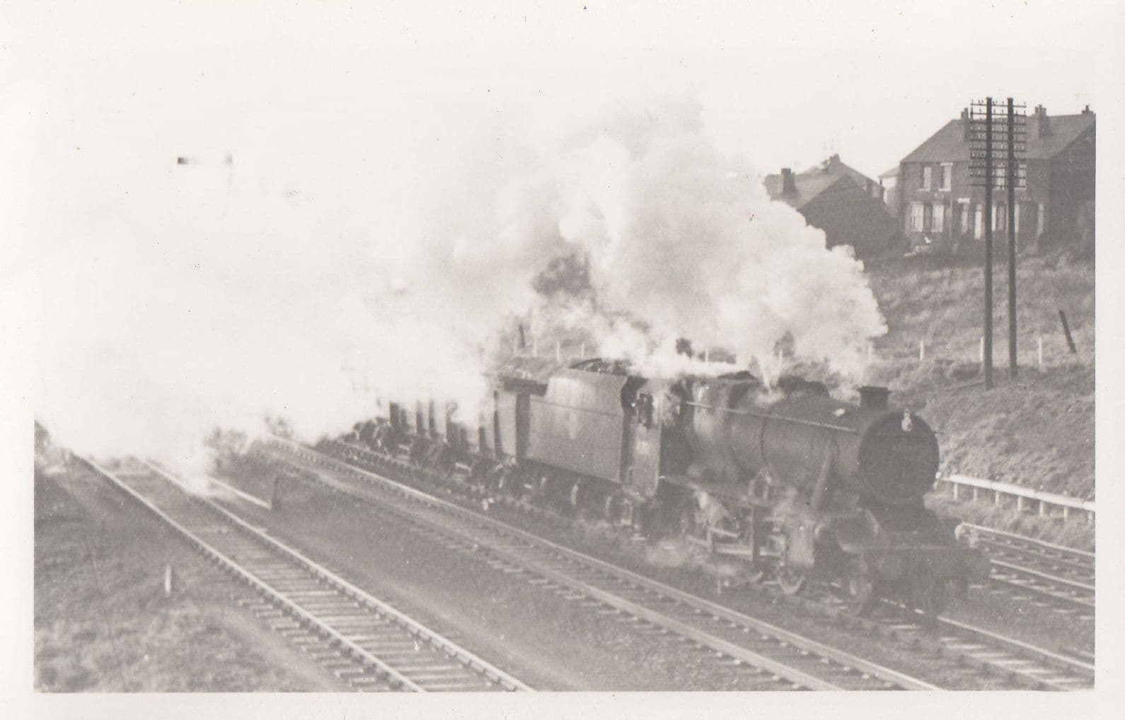 Train At Kilnhurst Station Vintage Railway Photo