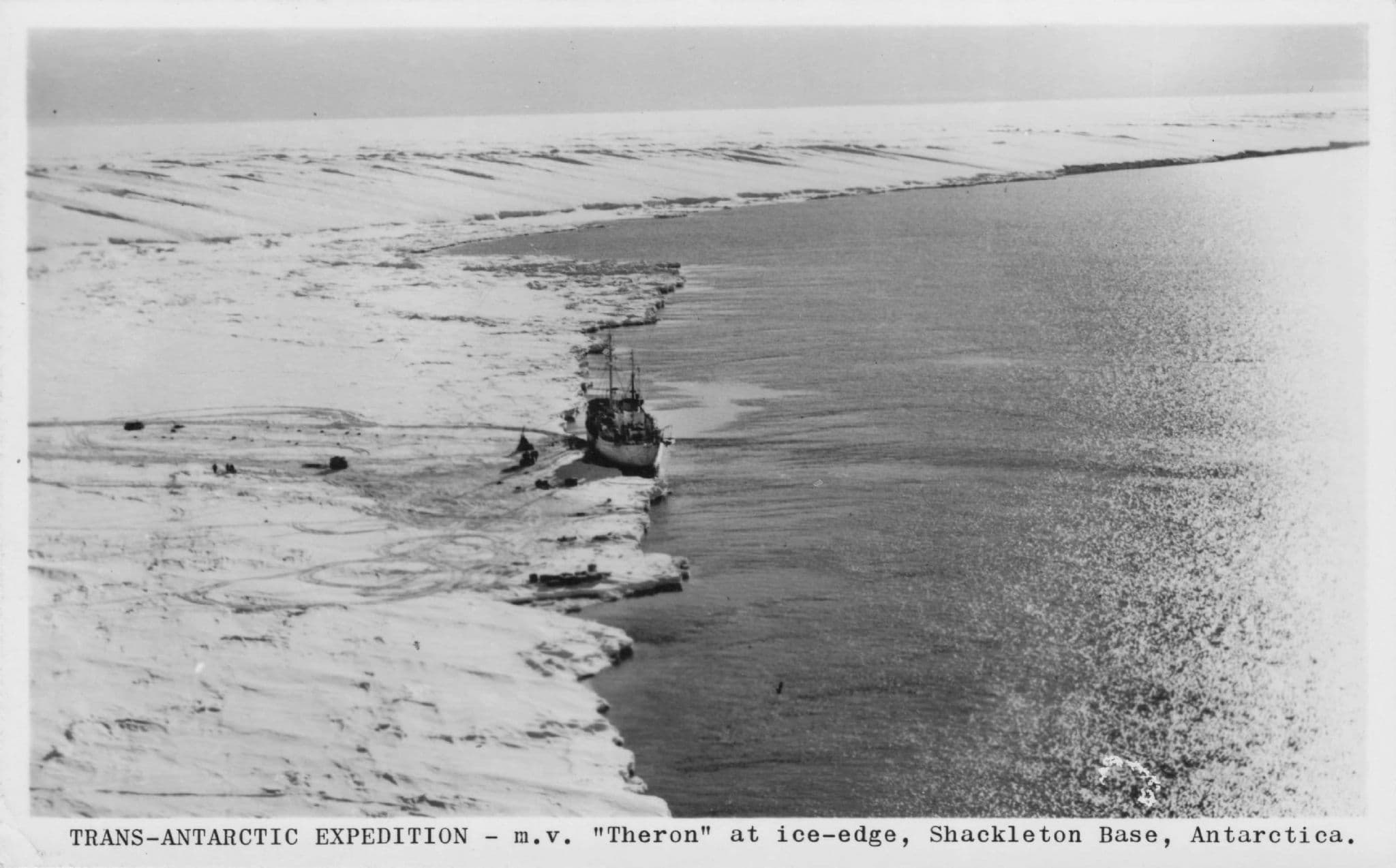 Trans Atlantic Expedition MV Theron Ship Antarctica RPC Old Postcard