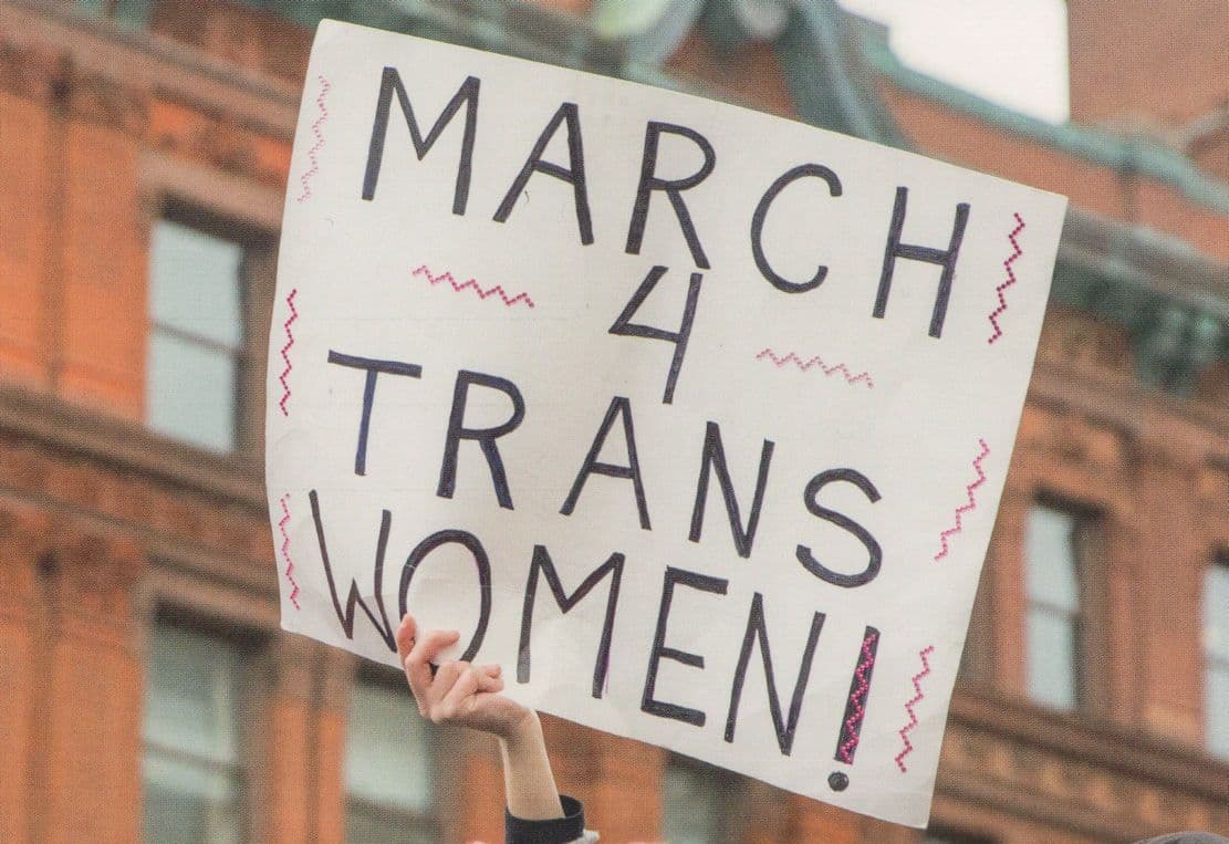 Trans Women LGBT Human Gay Rights Equality Rally Postcard
