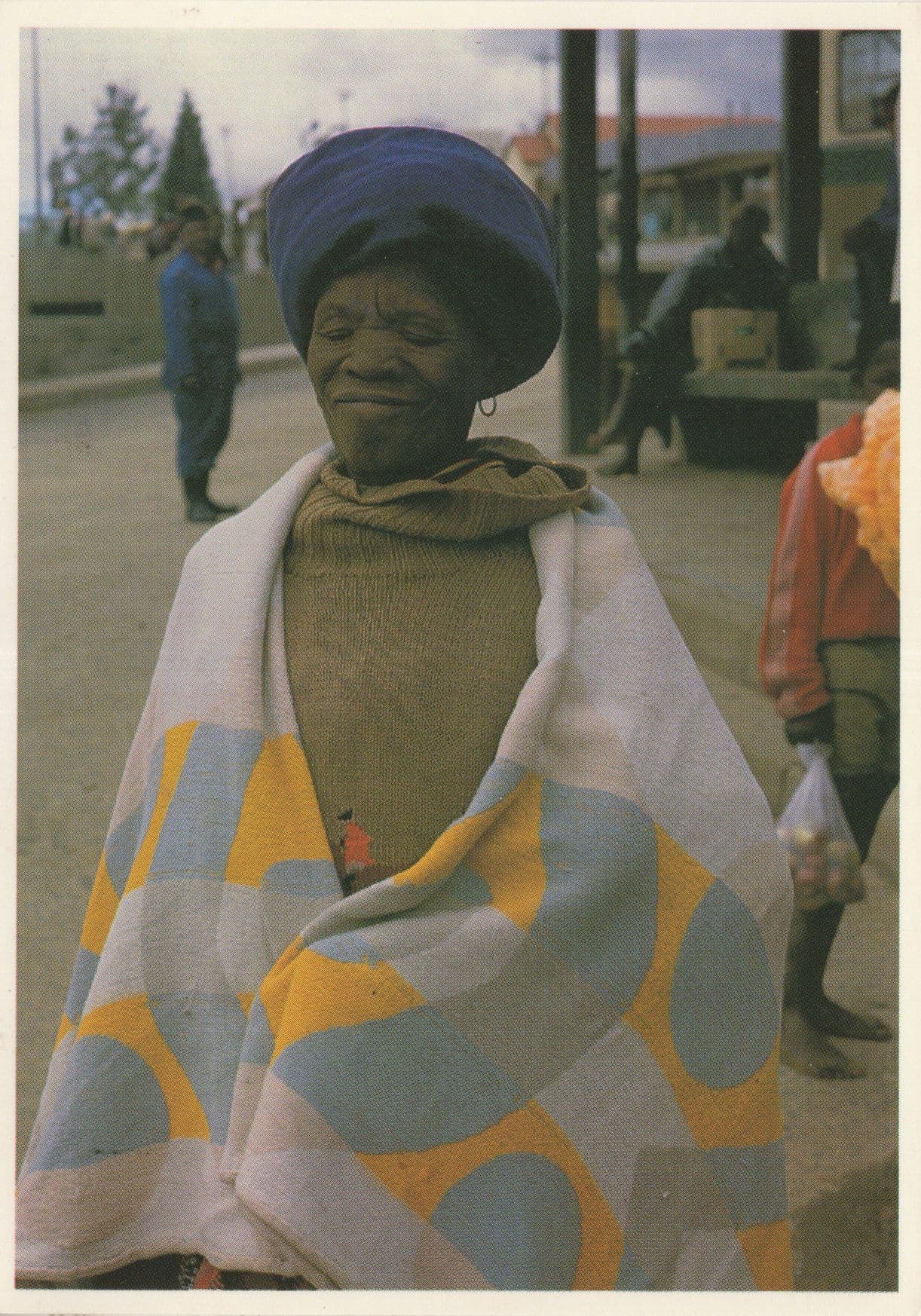 Transkei African Woman Black & White Life Expectancy Postcard
