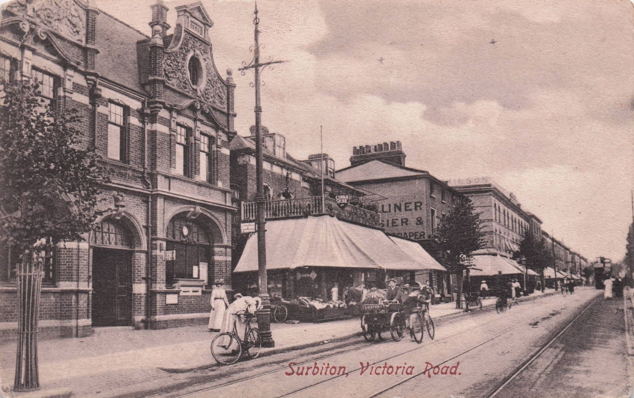 Transport Cart To Luxford At Surbiton Antique Surrey Postcard