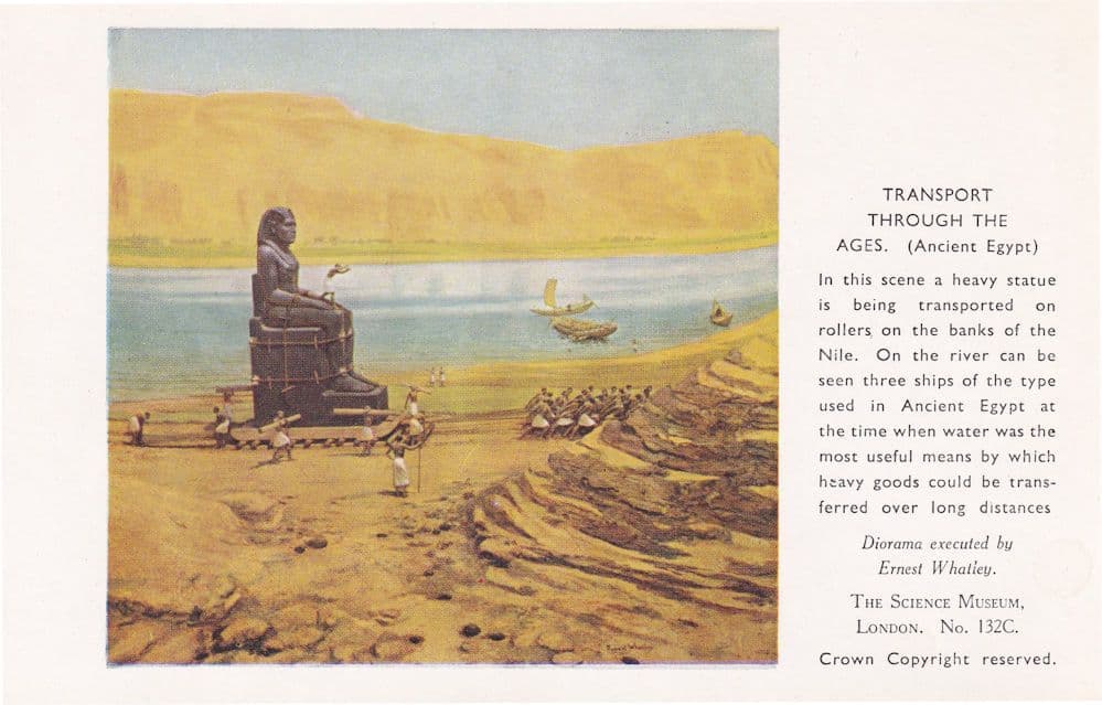 Transport Through The Ages Ancient Egypt Nile Old Postcard