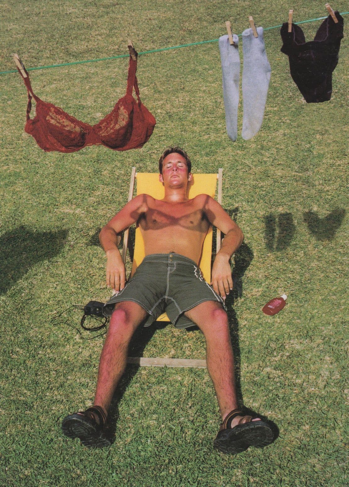 Transvestite Bra Sex Change Sunburn Gay Comic Phone Postcard