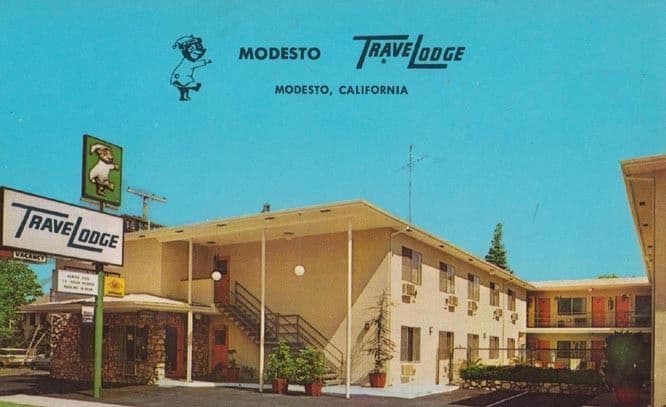 Travel Lodge Travelodge Modesto California 1960s Postcard
