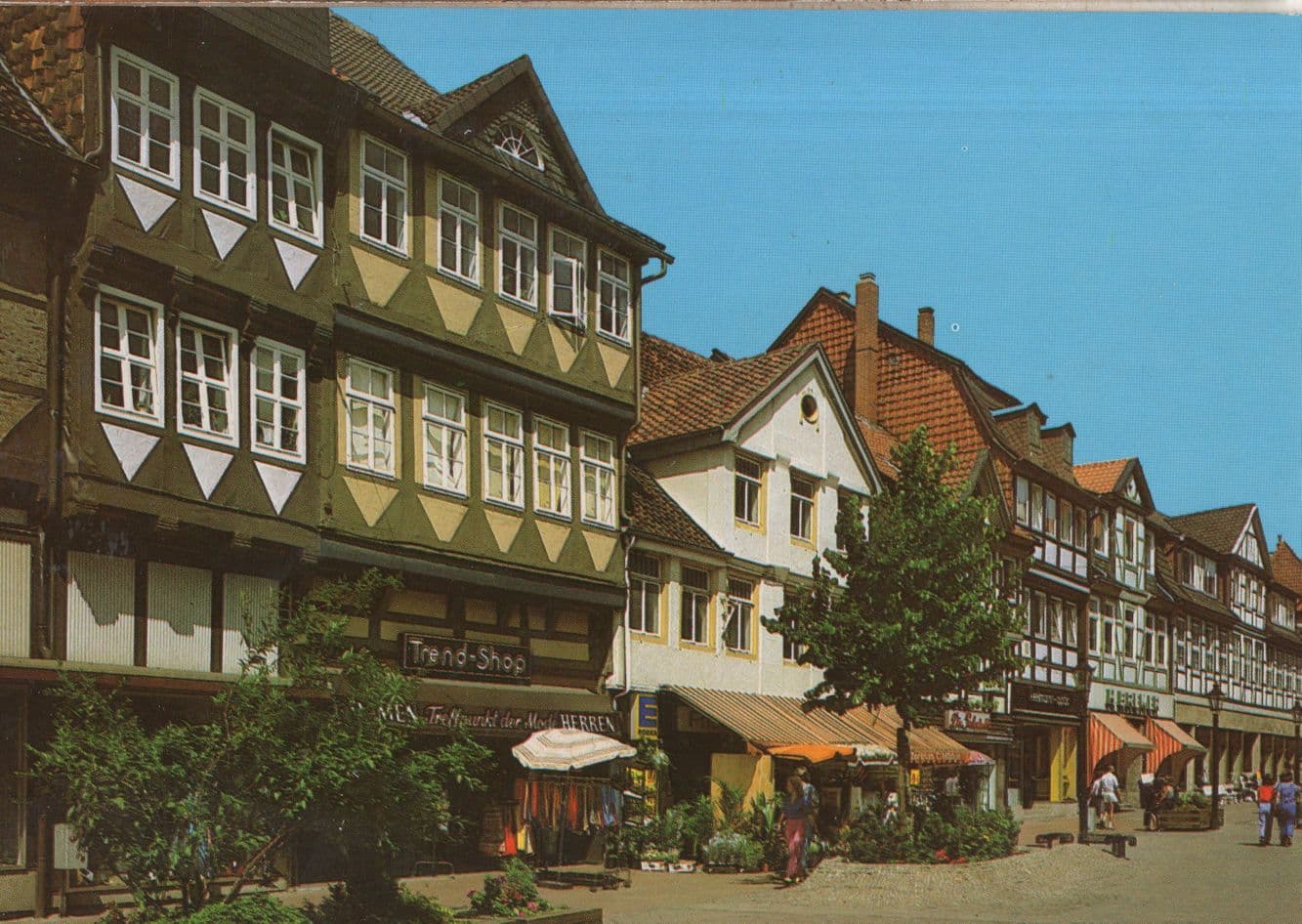 Trend Clothes Fashion Shop at Wolfenbuttel Lange German Postcard