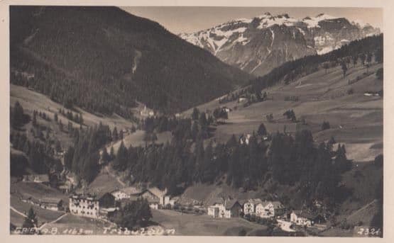 Tribulaun Stubai Austrian Alps Old Postcard