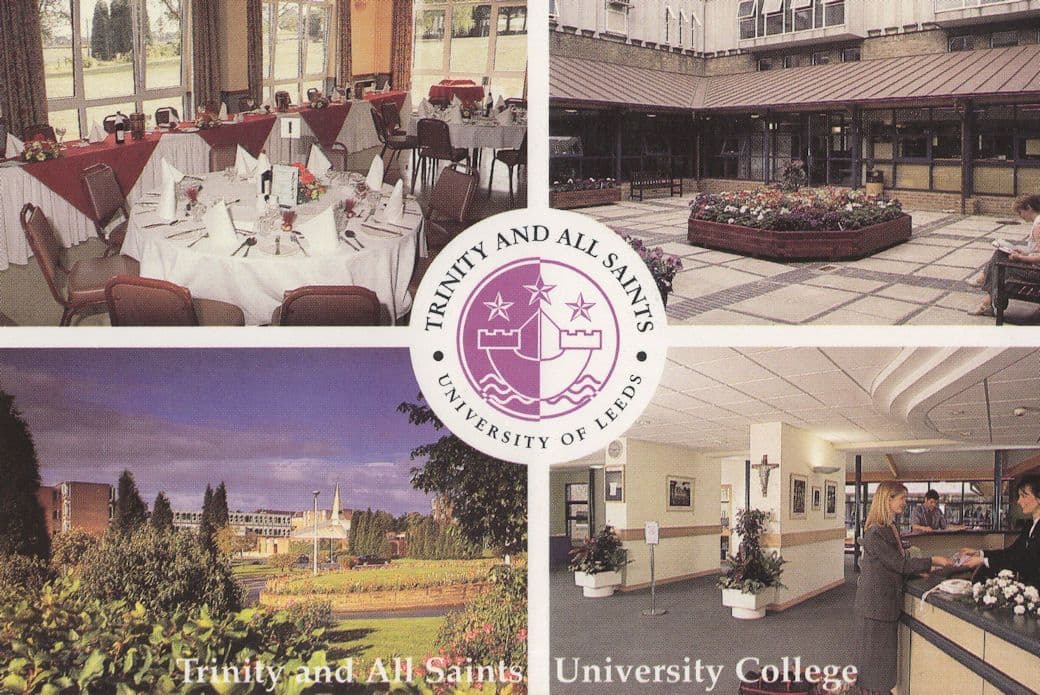 Trinity College & All Saints Leeds University Restaurant Postcard