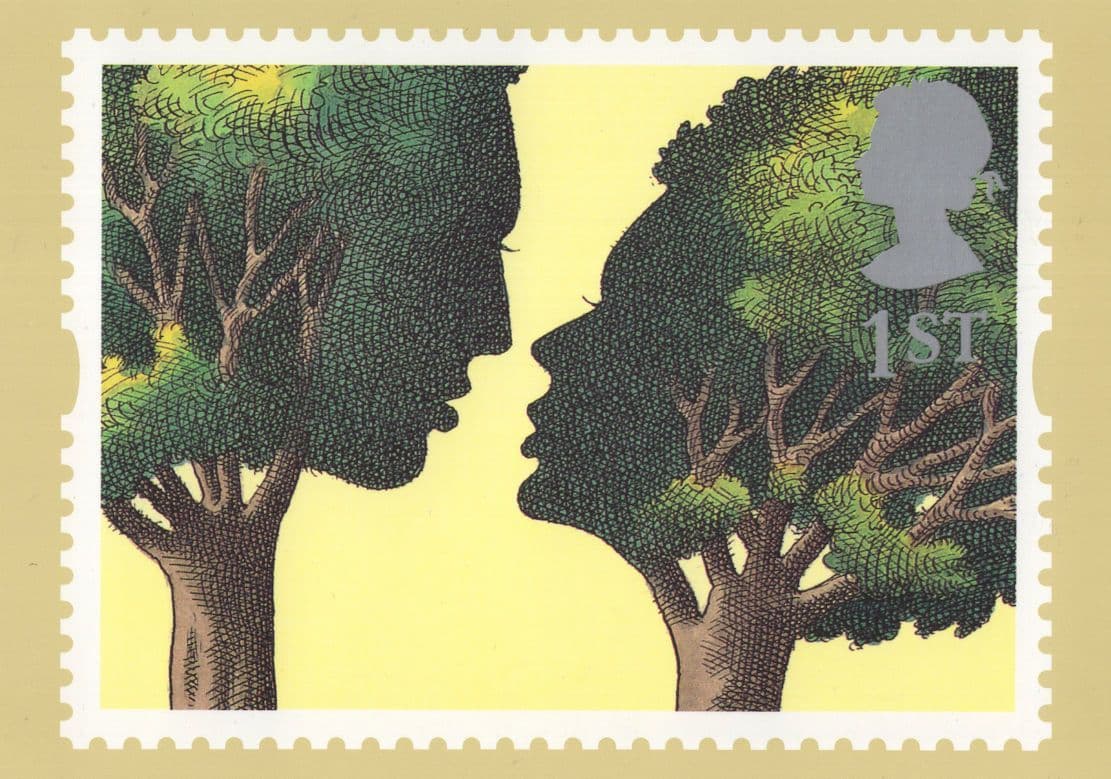 Troilus & Criseyde Chaucer Peter Brookes RMPQ Painting Stamp Postcard