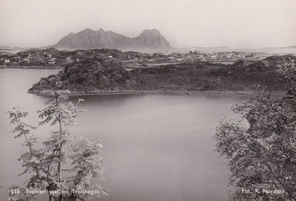 Trollhogda Near Herjangden Norway Old Real Photo Postcard