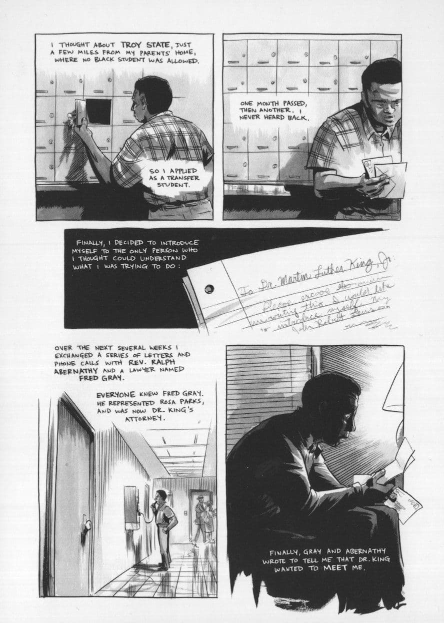 Troy State College Martin Luther King 1950s Black Rights Postcard