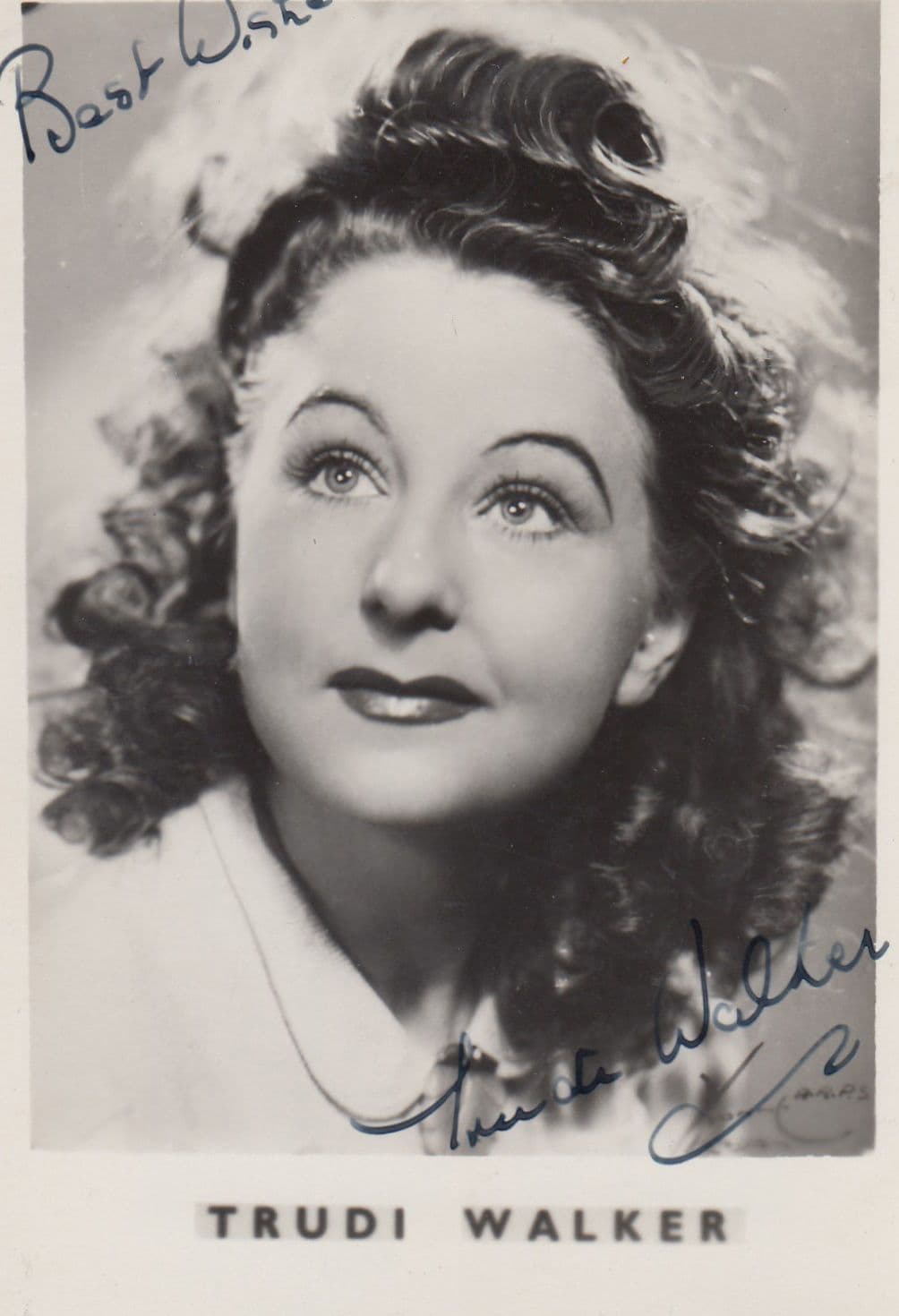 Trudi Walker Hand Signed Photo