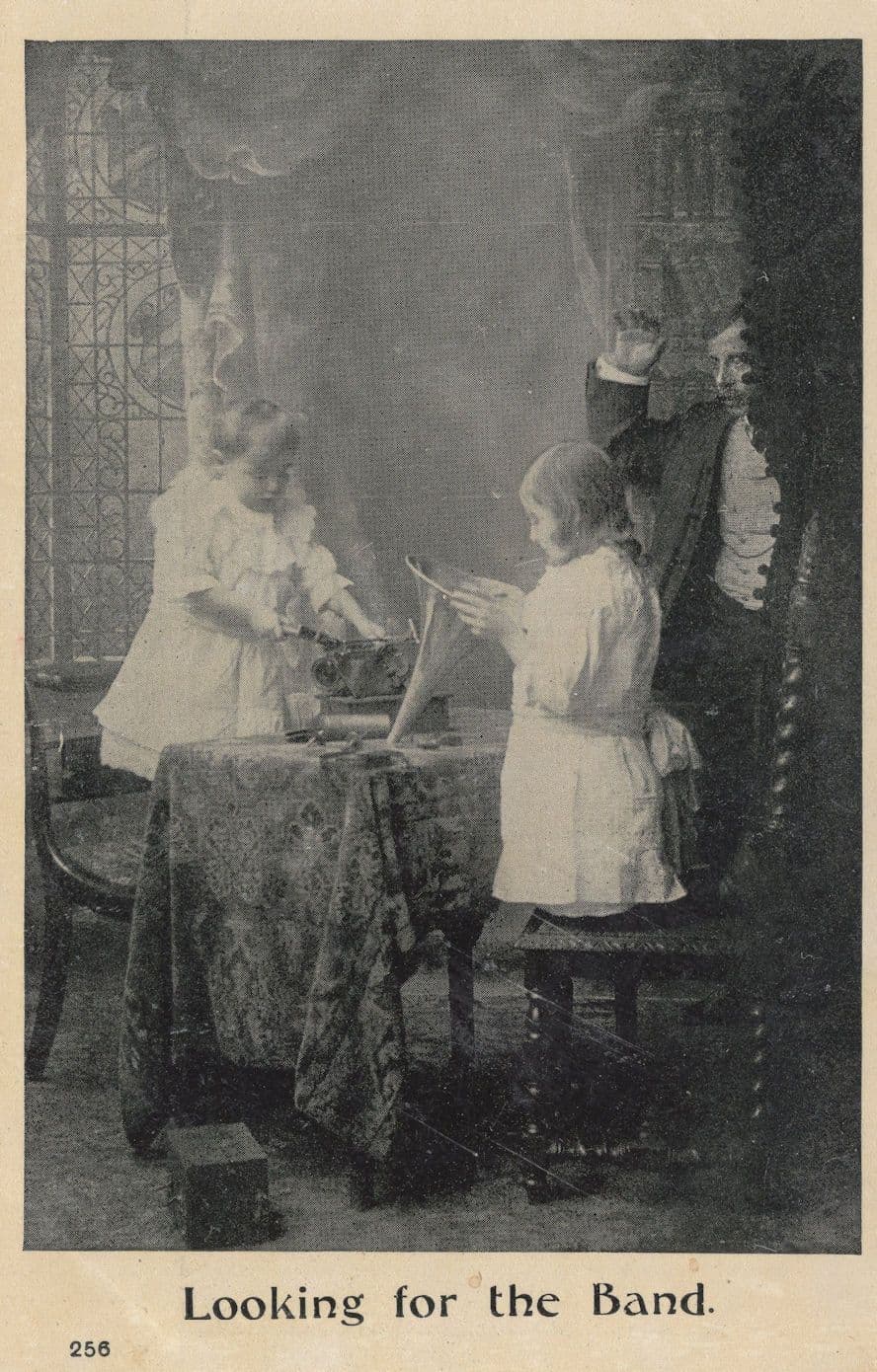Trumpet Musical Instrument Repair For Band Old RPC Postcard