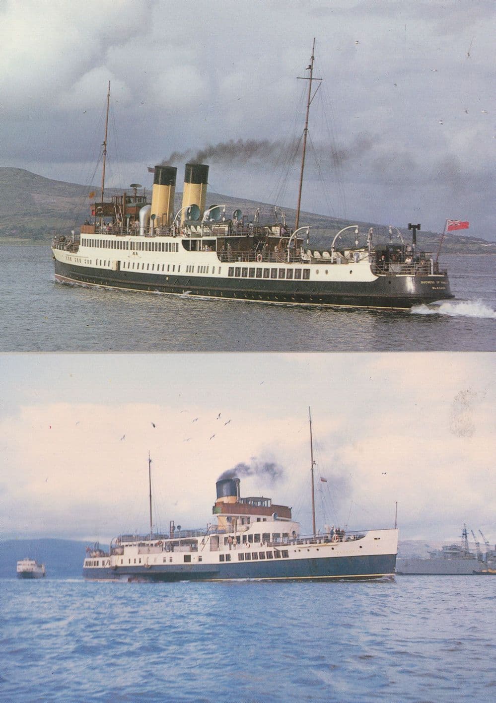 TS Duchess Of Hamilton Caledonia 2x Ship Postcard s