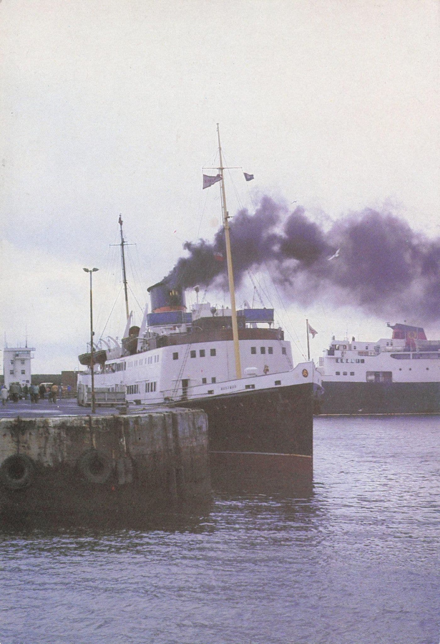 TSS Manxman Isle Of Man Steam Packet Ship Boat Vintage Postcard