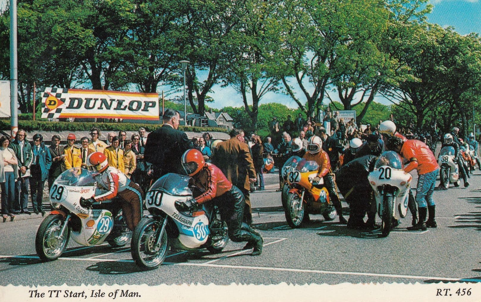TT Start Isle Of Man Postcard