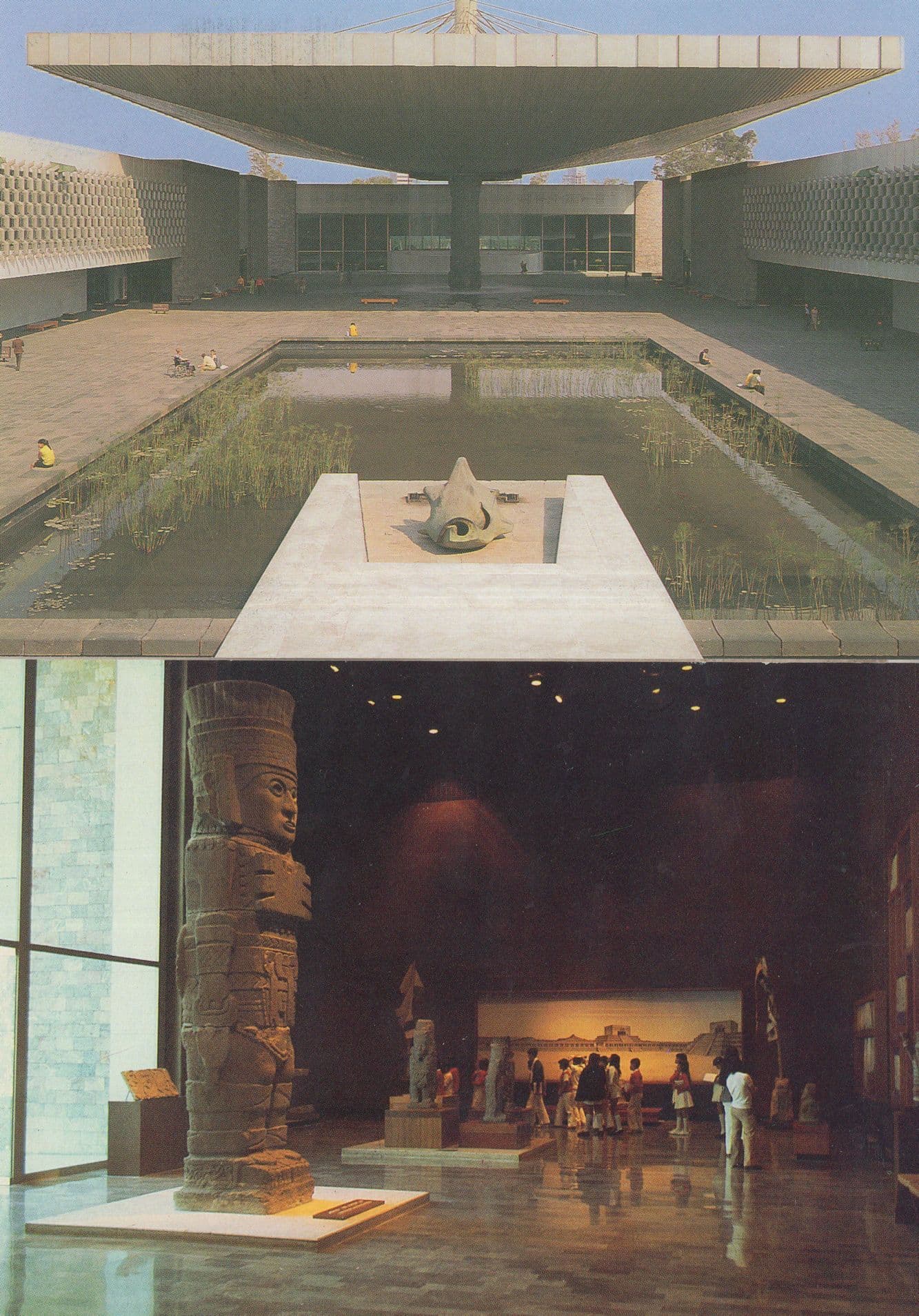 Tula Room Atlantis Museum Of Anthropology 2x Mexico Postcard s