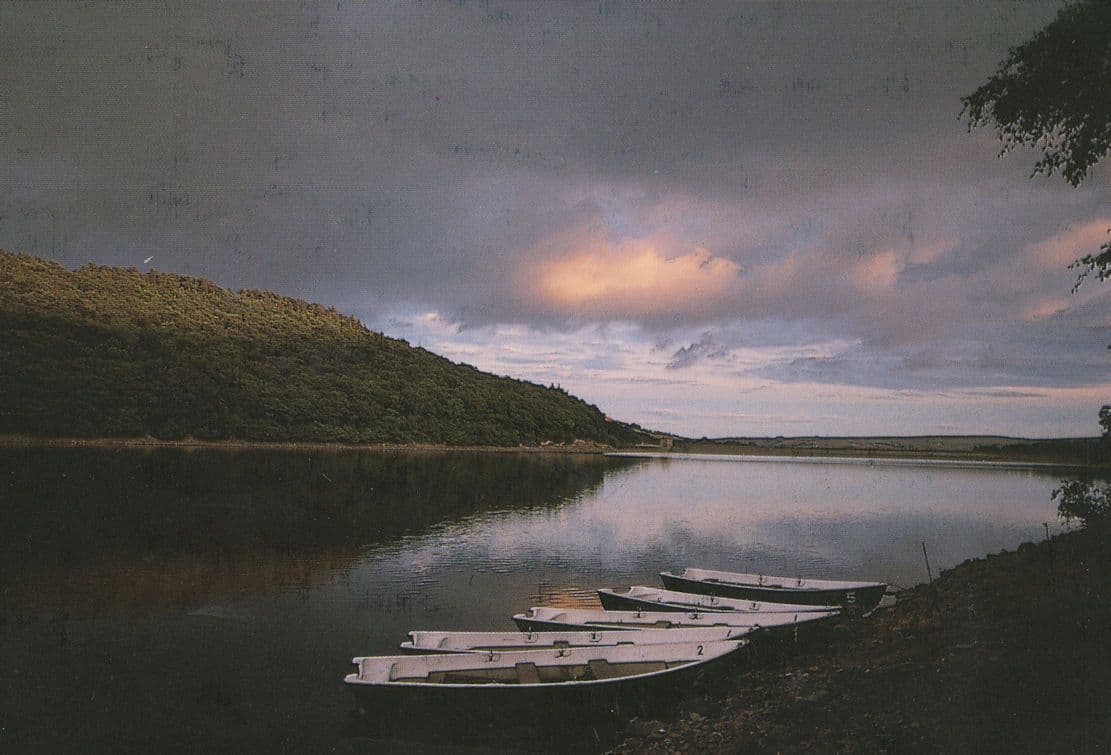 Tunstall Reservoir County Durham At Night Postcard