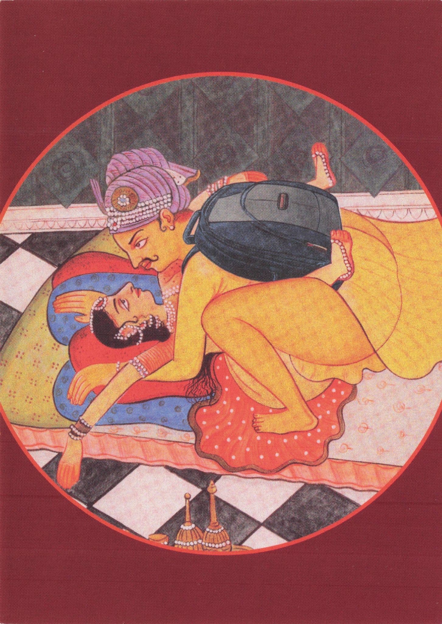 Turkish Chinese Man Erotic Comic Trunk & Co Advertising Postcard