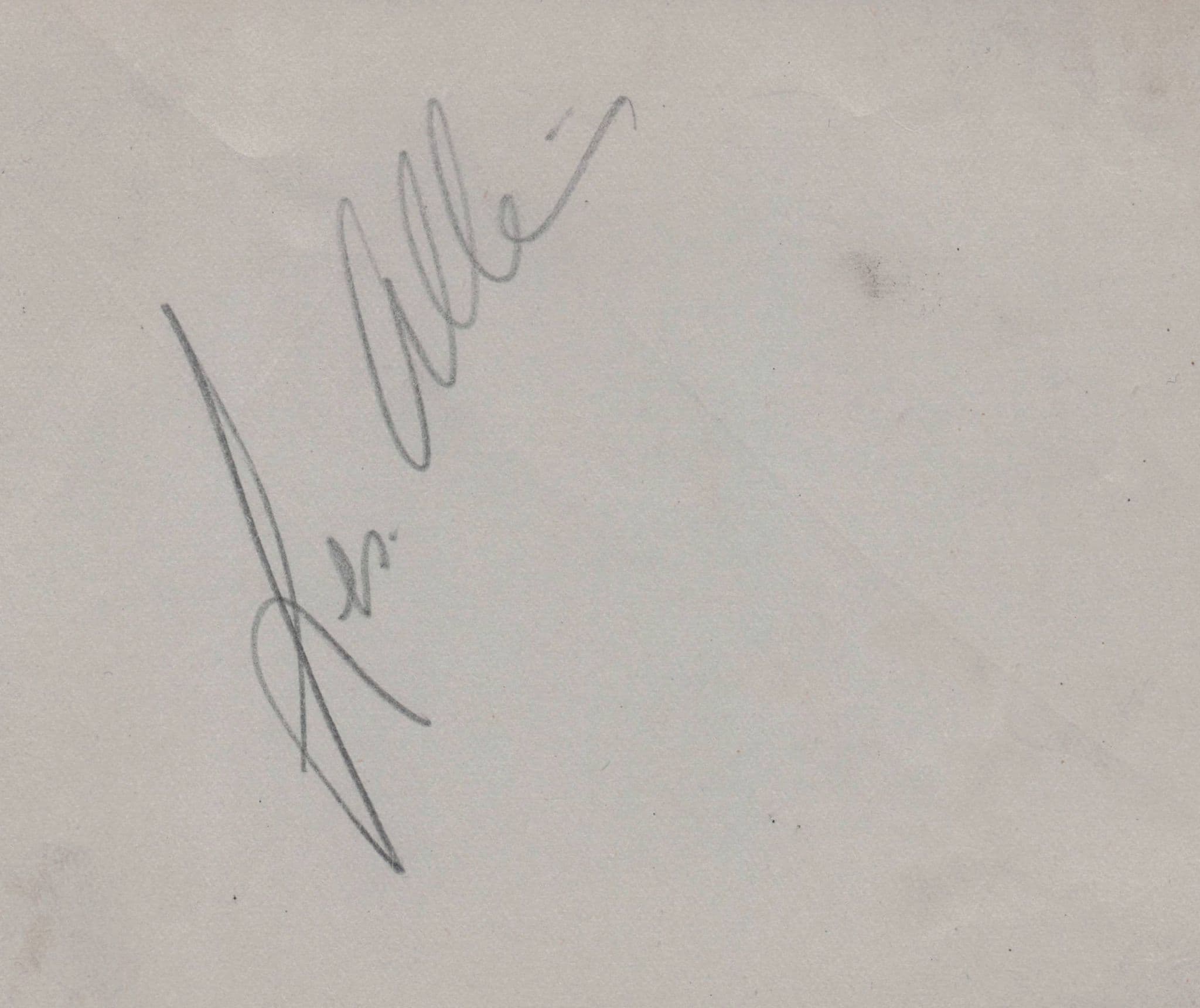 Turner Layton Singer Double Old Hand Signed Autograph Page