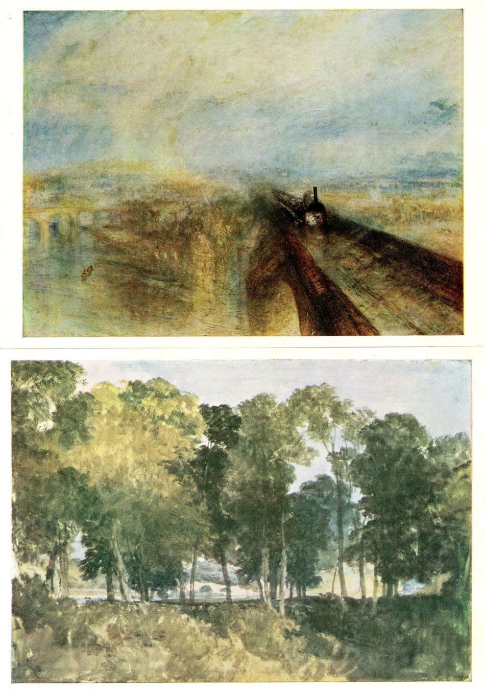Turner The Thames Near Richmond London GWR Railway 2x Postcard s