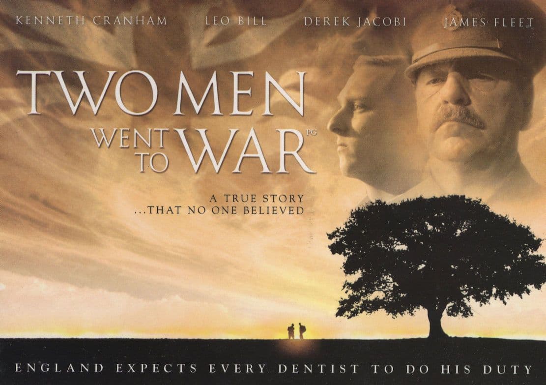 Two Men Went To War Military Film Gala Launch Advertising Postcard