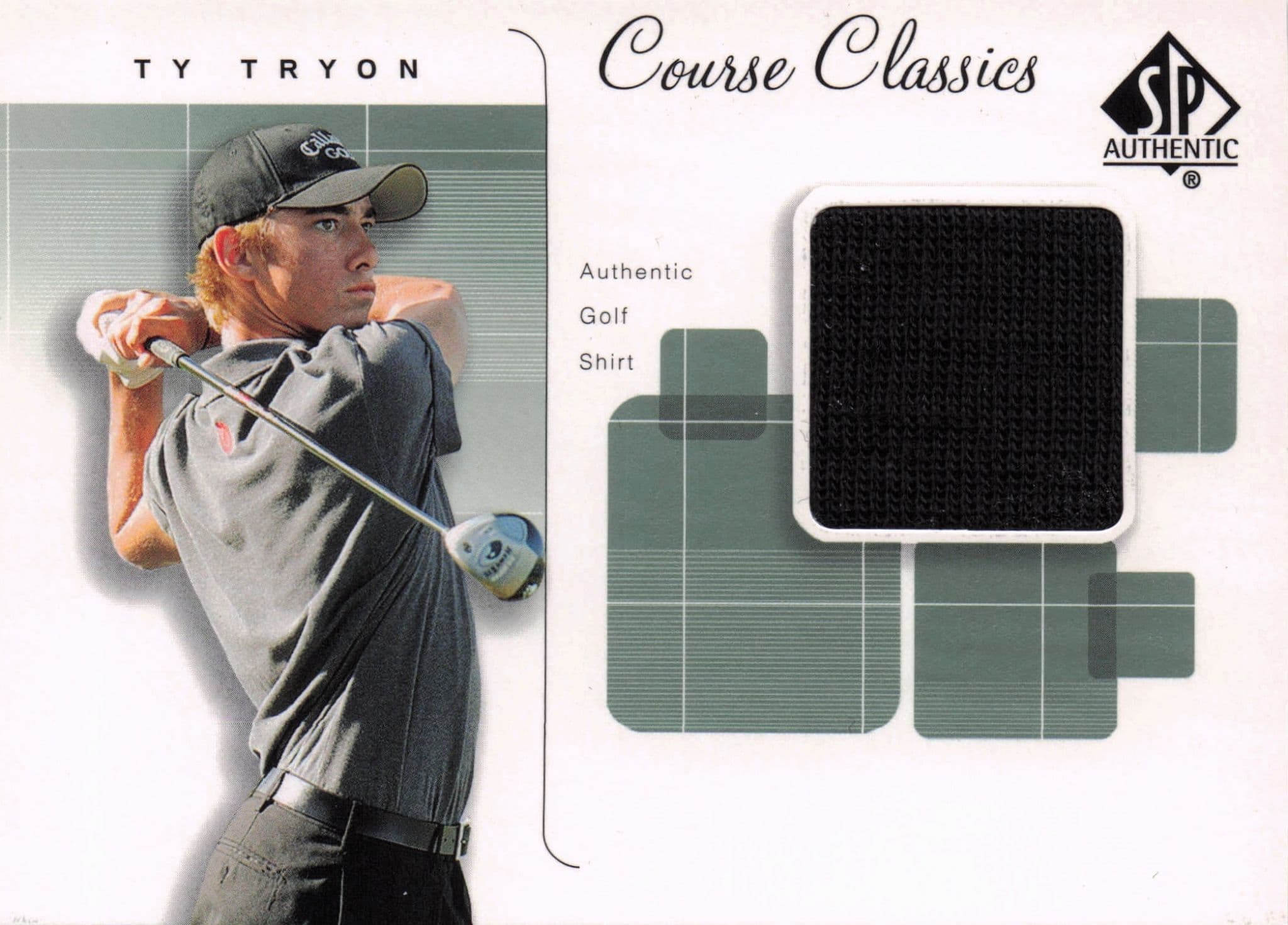 Ty Tryon Course Classics 2002 Upper Deck Real Relic Shirt Card