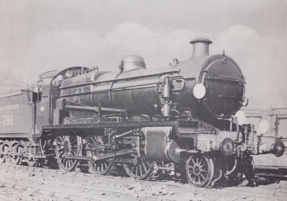 U Class 1925 Train Built at Ashford Kent Railway River Class Postcard