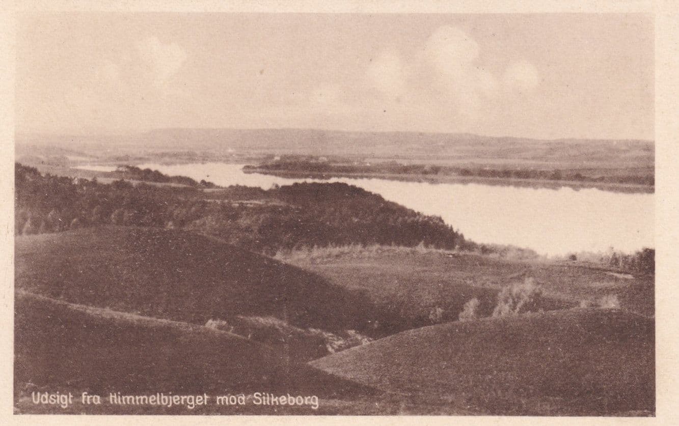 Udsigt Fra Himmelbjerget Mod Silkeborg Denmark Postcard