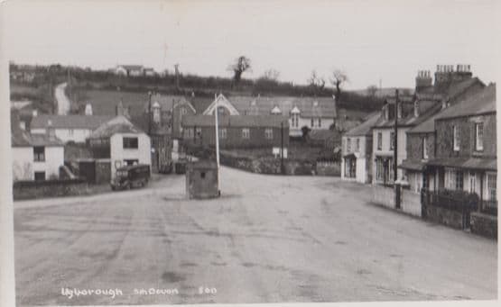 Ugborough South Hams South Devon General Stores Fosters Pub Real Photo Postcard