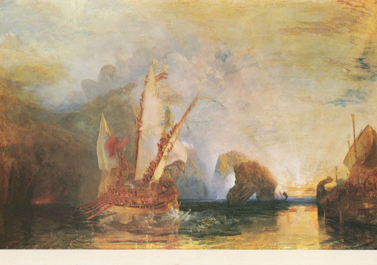 Ulysses Deriding For Yphemus Turner Medici Painting Postcard