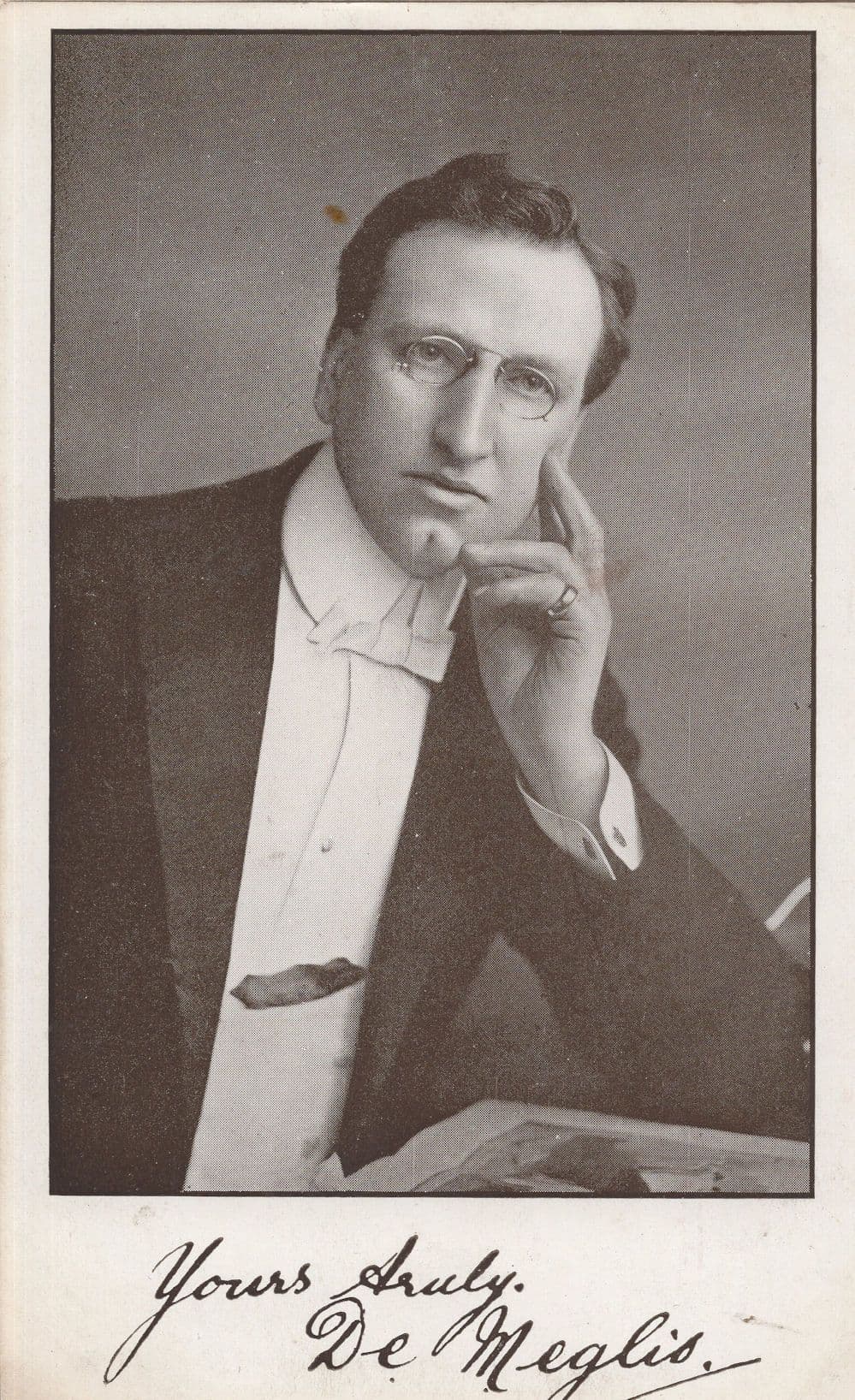 Unidentified German Actor Antique Hand Signed Postcard