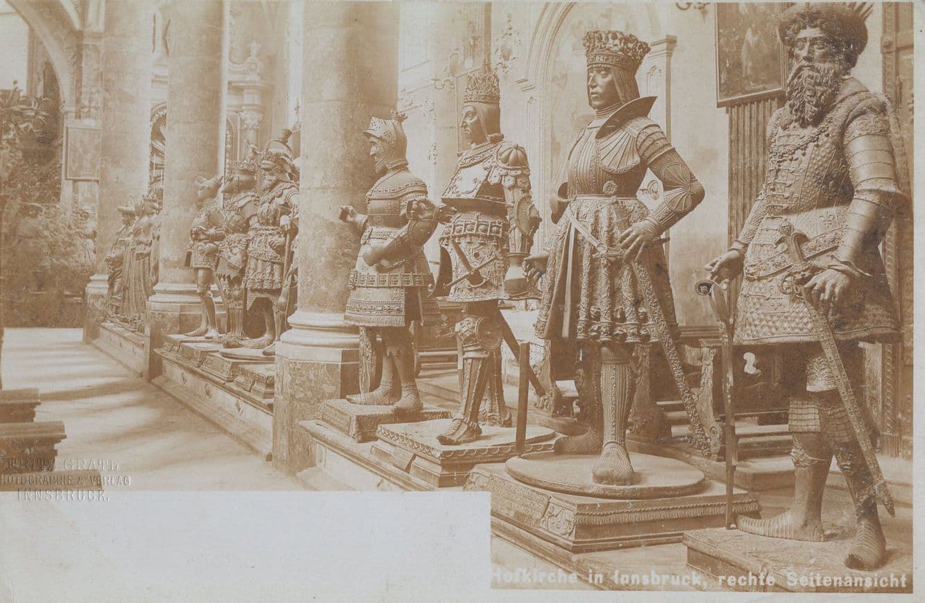 Unidentified German Statue Art Gallery Antique Real Photo Postcard