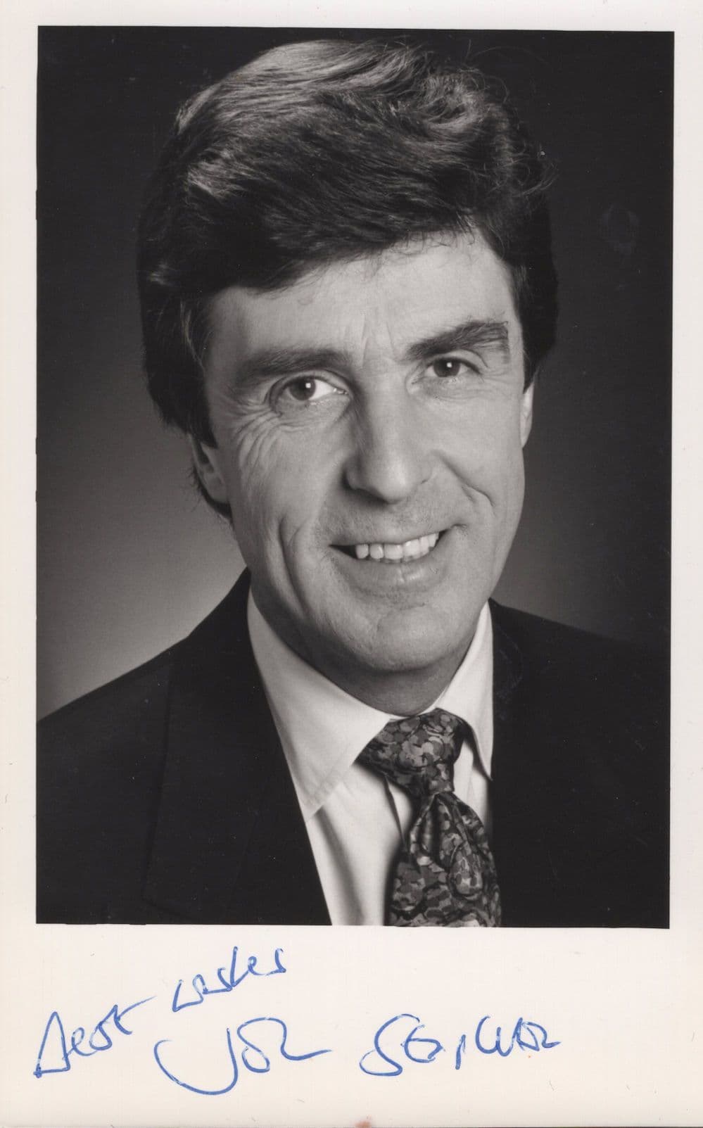 Unidentified Surely Newsreader Or Weatherman Hand Signed Photo