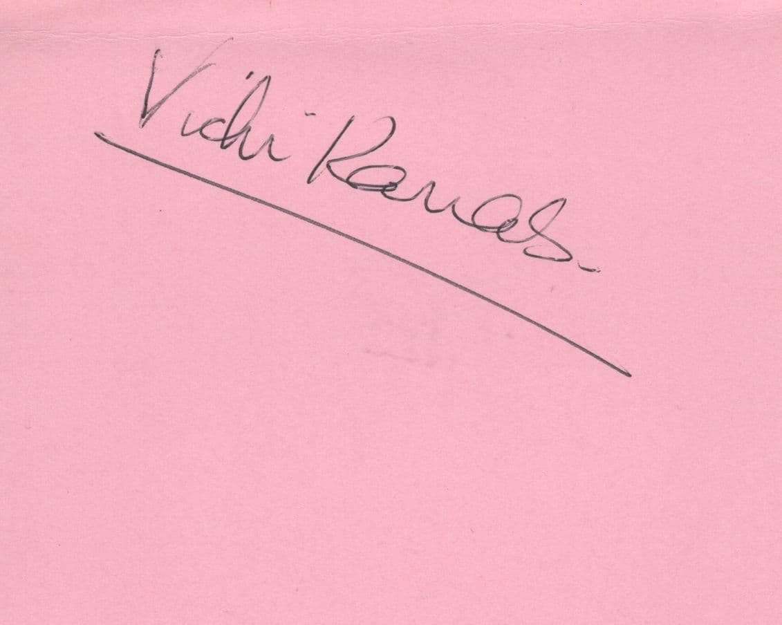 Unidentified Vintage Ballerina Hand Signed Autograph Ephemera